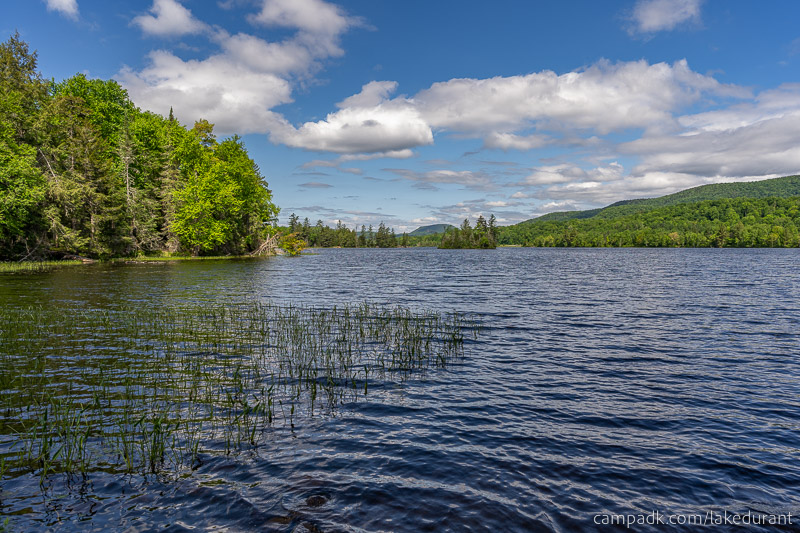 Campsite Photo of Site 51 at Lake Durant Campground, New York - View from Shoreline
