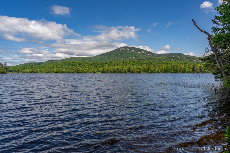 Campsite Photo of Site 51 at Lake Durant Campground, New York - View from Shoreline