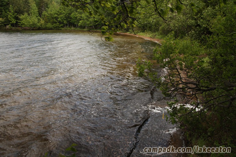 Campsite Photo of Site 100 at Lake Eaton Campground, New York - Shoreline