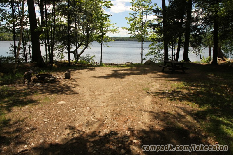 Campsite Photo of Site 47 at Lake Eaton Campground, New York - Looking at Site from Part Way In
