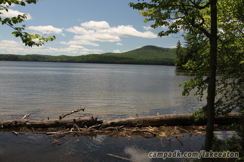 Campsite Photo of Site 47 at Lake Eaton Campground, New York - View from Shoreline