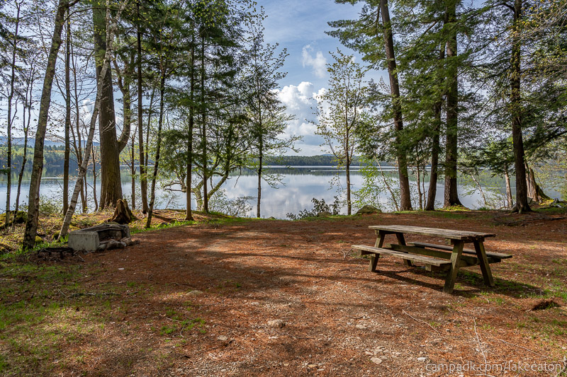 Campsite Photo of Site 47 at Lake Eaton Campground, New York - Looking at Site from Part Way In