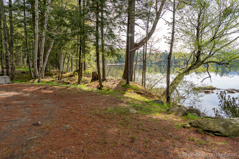 Campsite Photo of Site 47 at Lake Eaton Campground, New York - Cross Site View