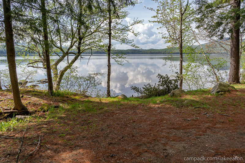 Campsite Photo of Site 47 at Lake Eaton Campground, New York - Pathway Down to Water