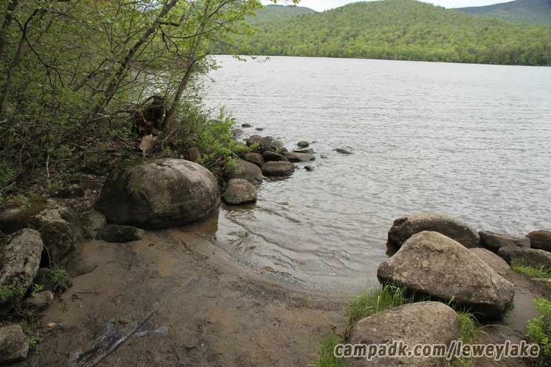 Campsite Photo of Site 111 at Lewey Lake Campground, New York - Shoreline