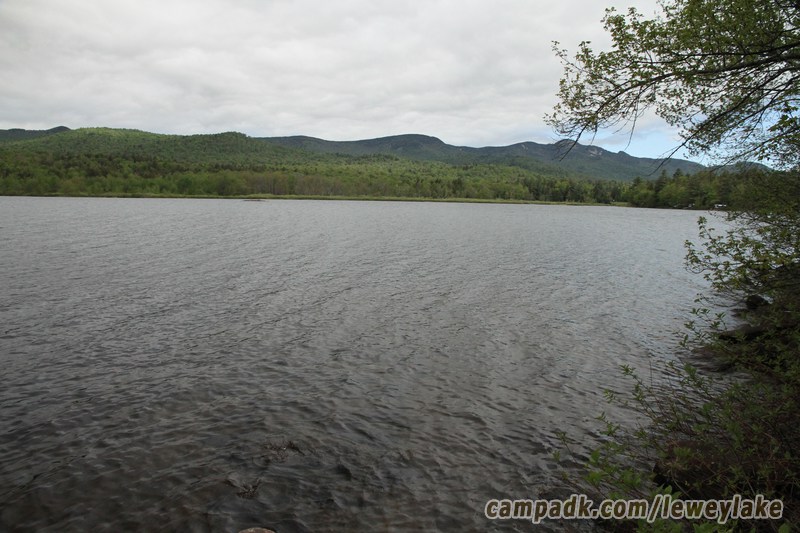 Campsite Photo of Site 111 at Lewey Lake Campground, New York - View from Shoreline