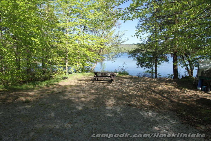 Campsite Photo of Site 162 at Limekiln Lake Campground, New York - Looking at Site from Road