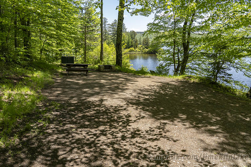 Campsite Photo of Site 10 at Limekiln Lake Campground, New York - Looking at Site from Part Way In