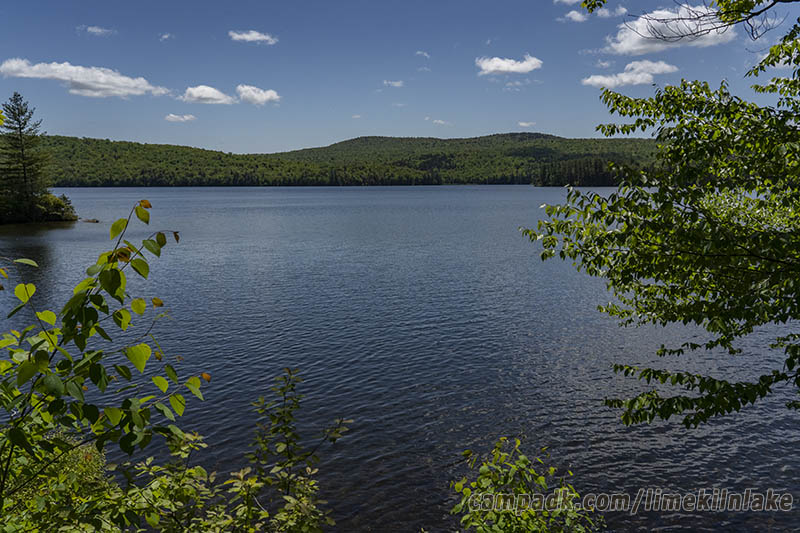 Campsite Photo of Site 10 at Limekiln Lake Campground, New York - View from Shoreline