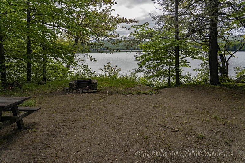 Campsite Photo of Site 162 at Limekiln Lake Campground, New York - Looking at Site from Part Way In