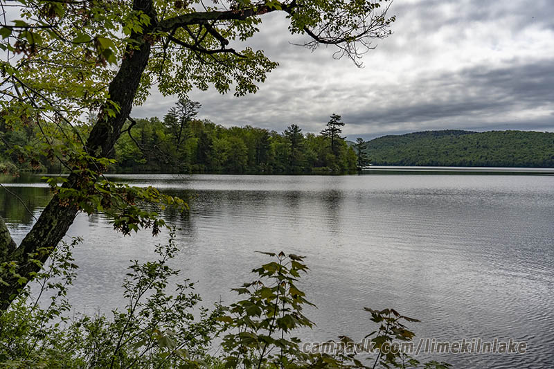 Campsite Photo of Site 162 at Limekiln Lake Campground, New York - View from Shoreline
