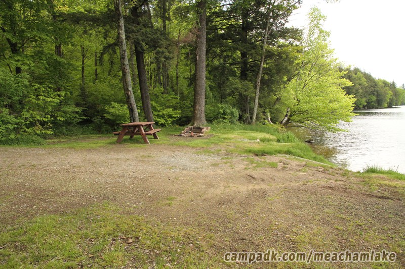 Campsite Photo of Site 166 at Meacham Lake Campground, New York - Cross Site View