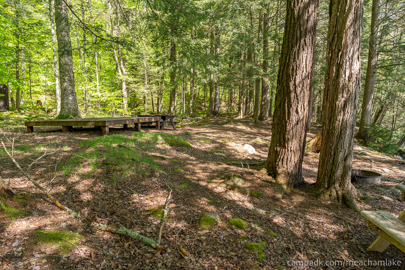Campsite Photo of Site 192 at Meacham Lake Campground, New York - Cross Site View