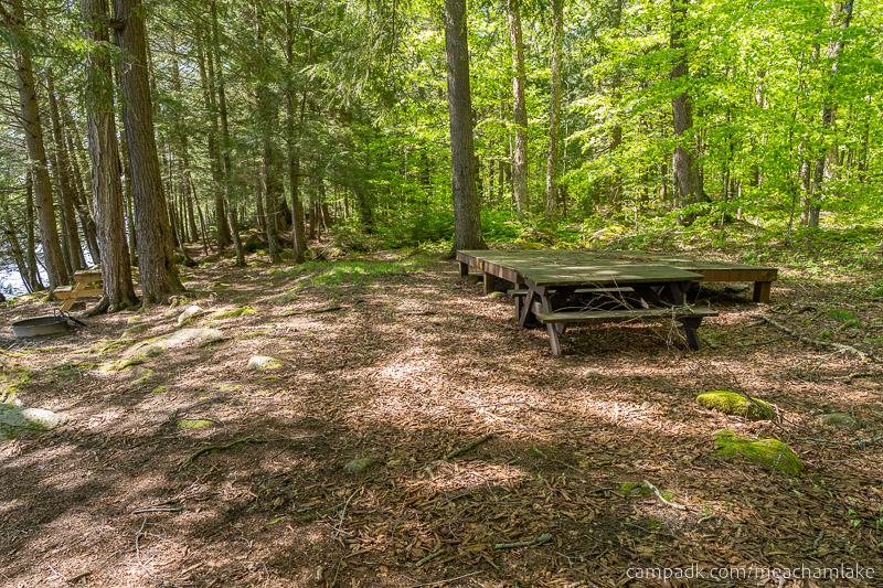 Campsite Photo of Site 192 at Meacham Lake Campground, New York - Cross Site View