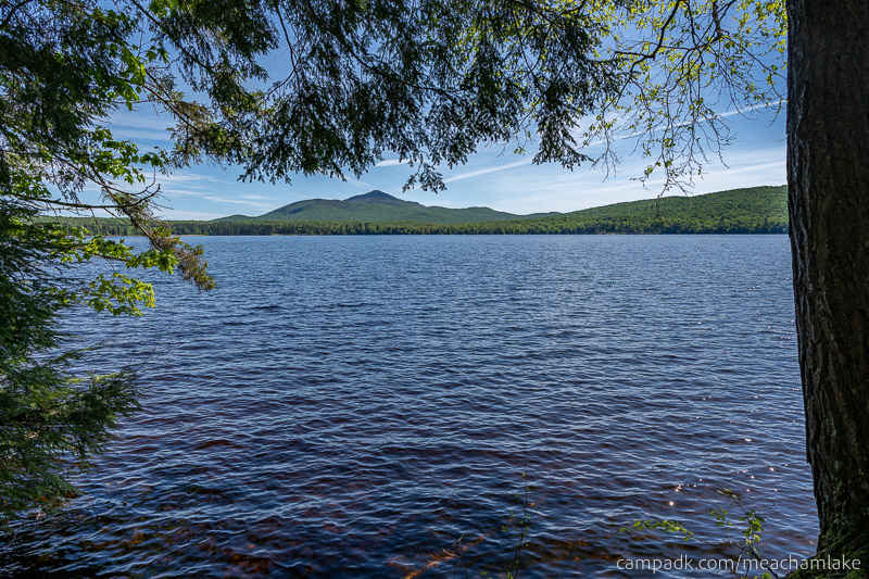 Campsite Photo of Site 192 at Meacham Lake Campground, New York - View from Shoreline