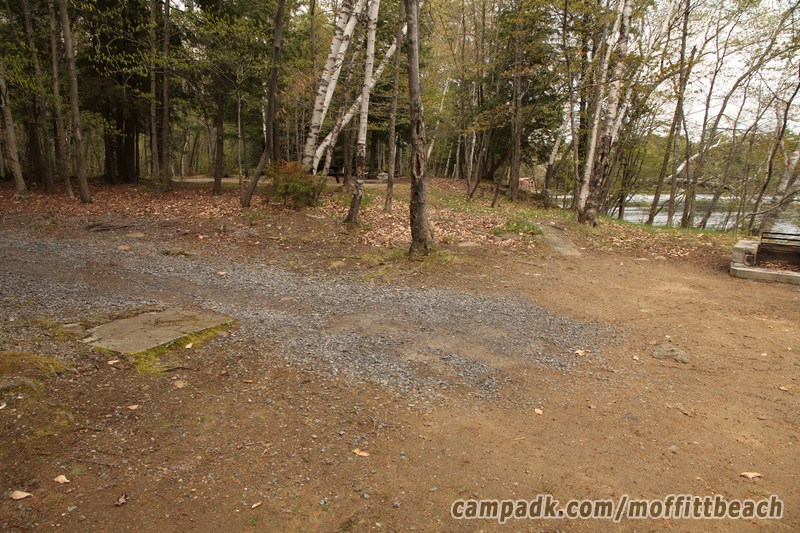 Campsite Photo of Site 193 at Moffitt Beach Campground, New York - Cross Site View