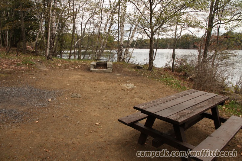 Campsite Photo of Site 193 at Moffitt Beach Campground, New York - Cross Site View