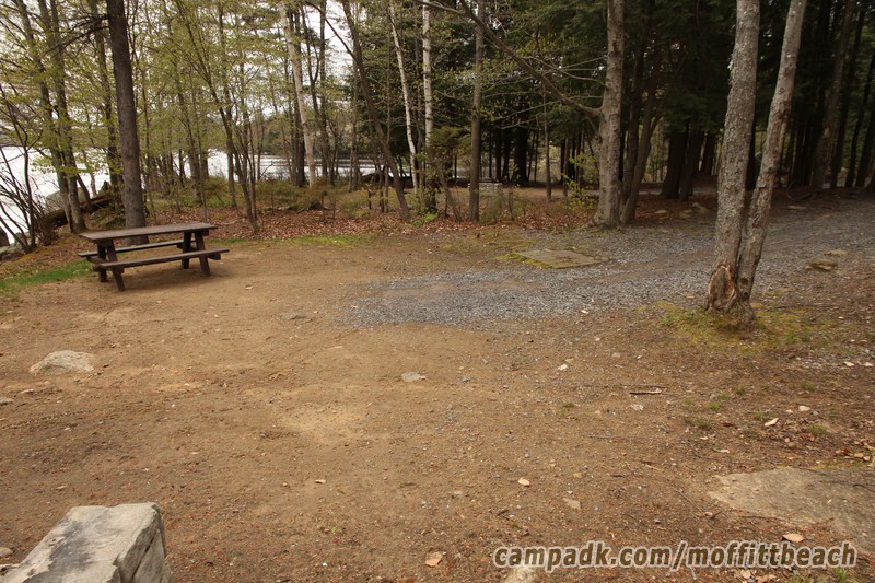 Campsite Photo of Site 193 at Moffitt Beach Campground, New York - Cross Site View