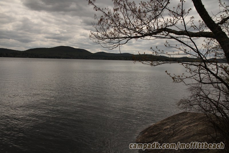 Campsite Photo of Site 193 at Moffitt Beach Campground, New York - View from Shoreline