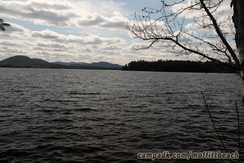 Campsite Photo of Site 118 at Moffitt Beach Campground, New York - View from Shoreline