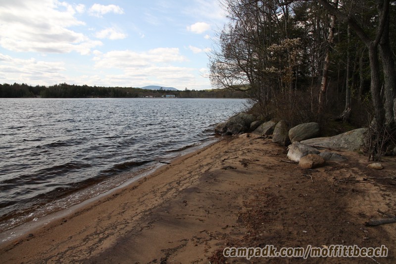 Campsite Photo of Site 118 at Moffitt Beach Campground, New York - View from Shoreline