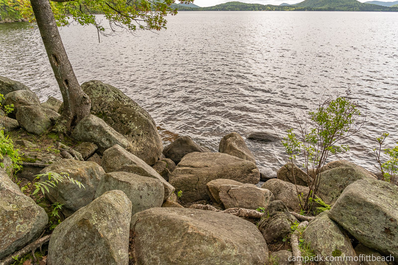 Campsite Photo of Site 118 at Moffitt Beach Campground, New York - Shoreline