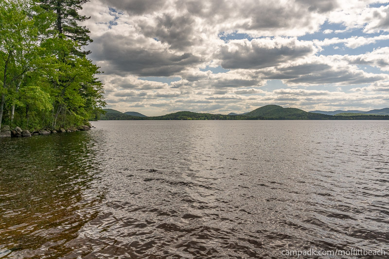 Campsite Photo of Site 118 at Moffitt Beach Campground, New York - View from Shoreline