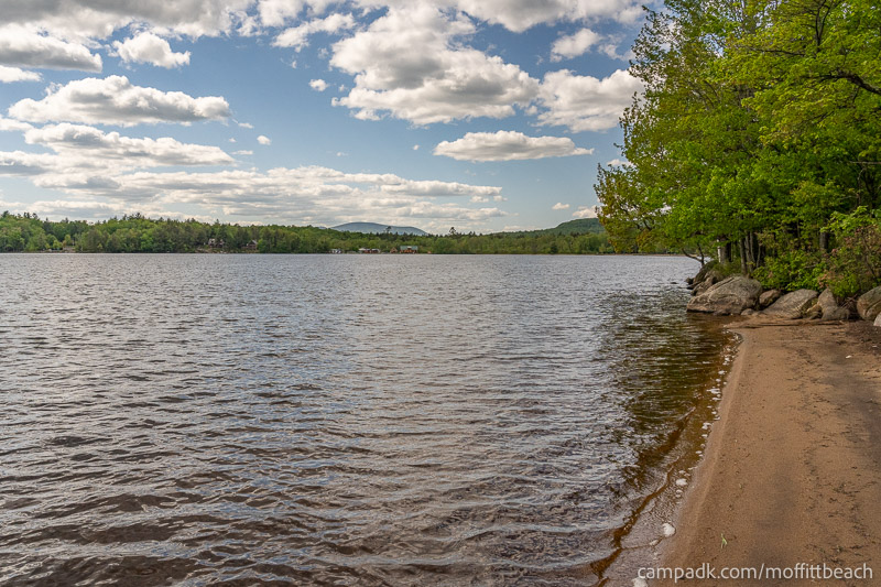 Campsite Photo of Site 118 at Moffitt Beach Campground, New York - View from Shoreline