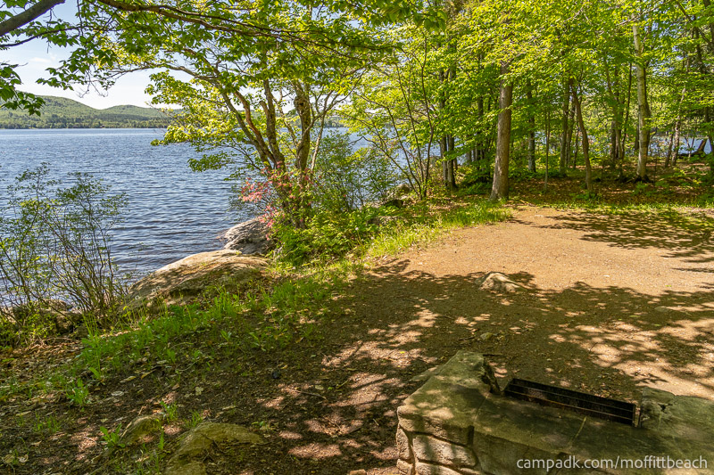 Campsite Photo of Site 193 at Moffitt Beach Campground, New York - Cross Site View