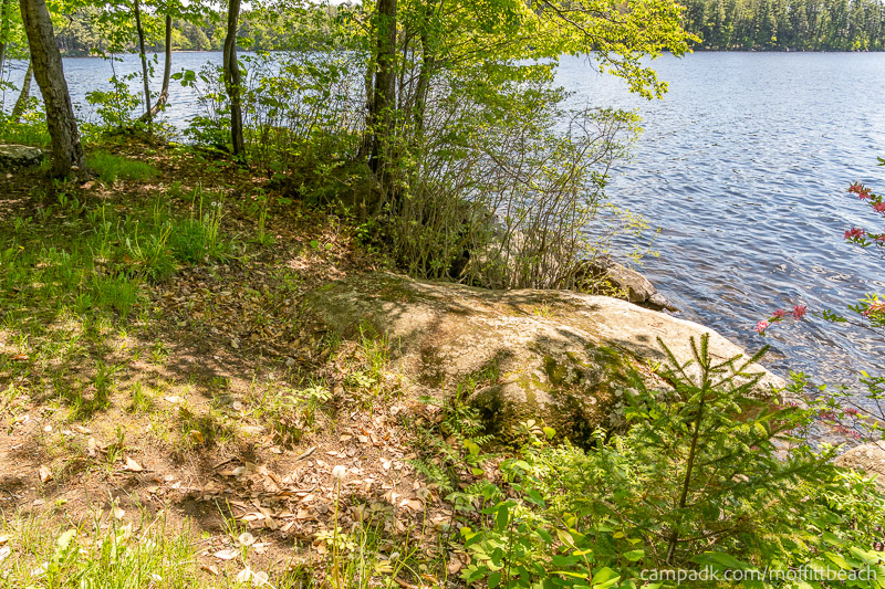 Campsite Photo of Site 193 at Moffitt Beach Campground, New York - Shoreline