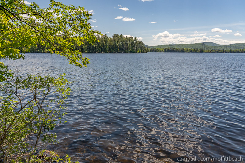 Campsite Photo of Site 193 at Moffitt Beach Campground, New York - View from Shoreline