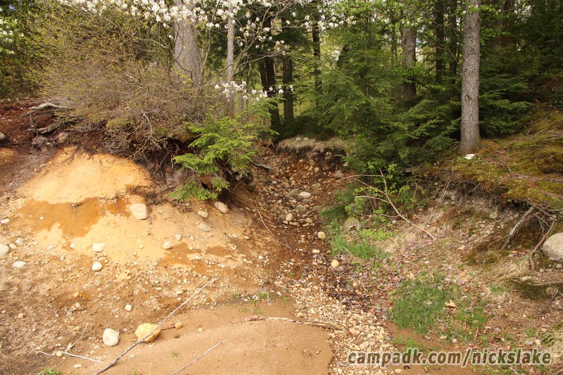 Campsite Photo of Site 70 at Nicks Lake Campground, New York - Returning Along Pathway from Water