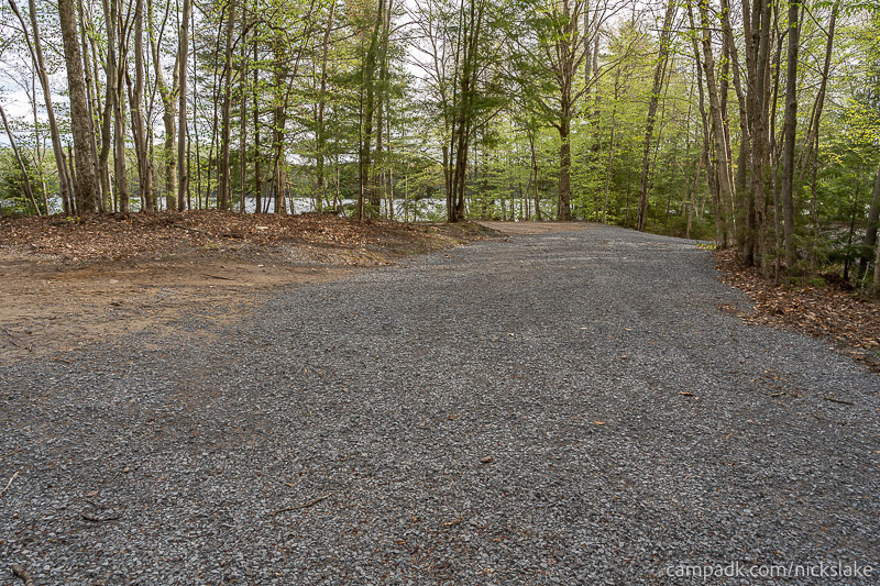 Campsite Photo of Site 112 at Nicks Lake Campground, New York - Cross Site View