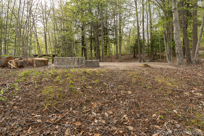 Campsite Photo of Site 112 at Nicks Lake Campground, New York - Returning Along Pathway from Water