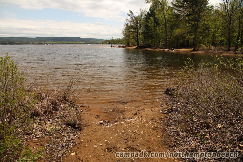 Campsite Photo of Site 98 at Northampton Beach Campground, New York - Shoreline