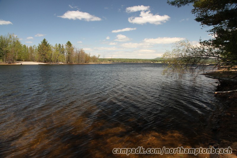 Campsite Photo of Site 74 at Northampton Beach Campground, New York - View from Shoreline