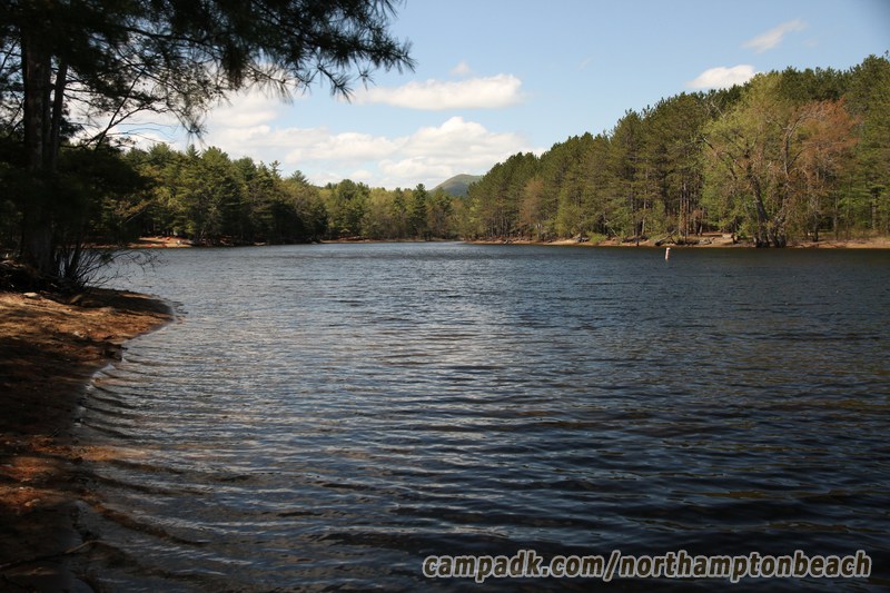 Campsite Photo of Site 74 at Northampton Beach Campground, New York - View from Shoreline