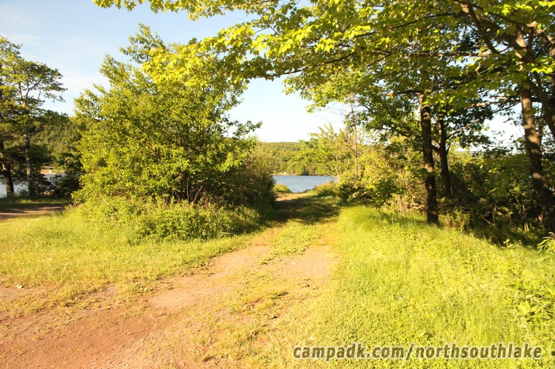 Campsite Photo of Site 150 at North South Lake Campground, New York - Looking at Site from Road