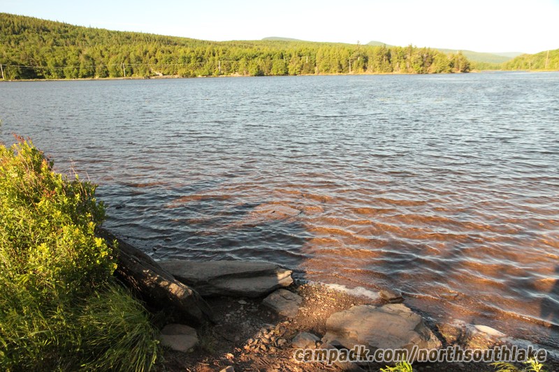 Campsite Photo of Site 150 at North South Lake Campground, New York - Shoreline and View