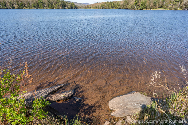 Campsite Photo of Site 150 at North South Lake Campground, New York - Shoreline and View