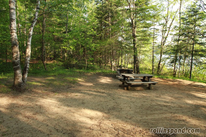 Campsite Photo of Site 3 at Rollins Pond Campground, New York - Looking at Site from Part Way In
