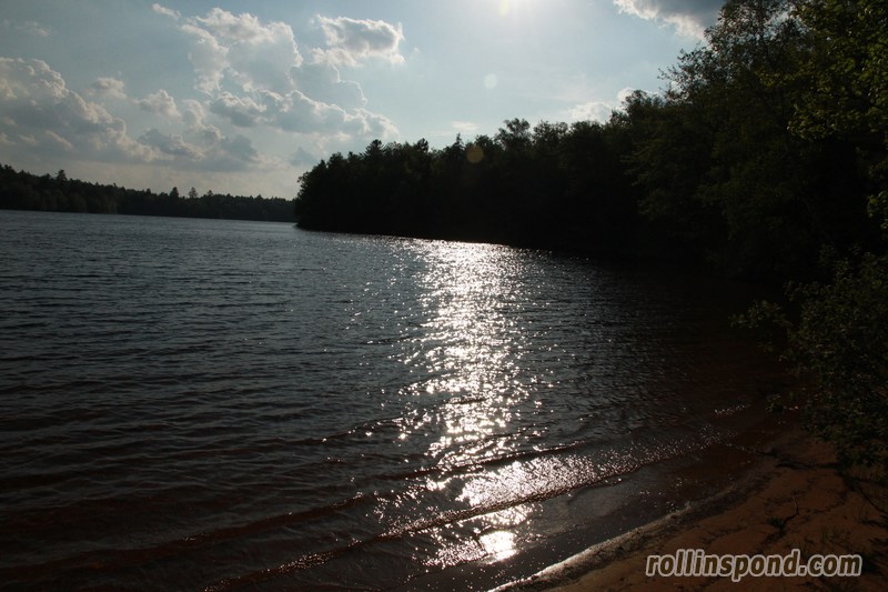 Campsite Photo of Site 3 at Rollins Pond Campground, New York - View from Shoreline