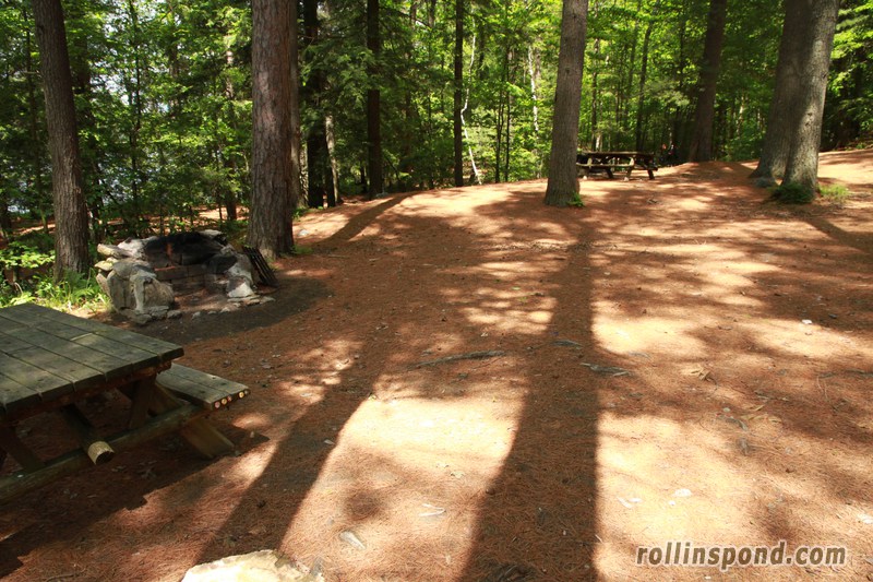 Campsite Photo of Site 222 at Rollins Pond Campground, New York - Cross Site View