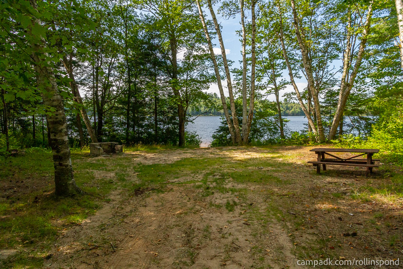 Campsite Photo of Site 3 at Rollins Pond Campground, New York - Looking at Site from Part Way In
