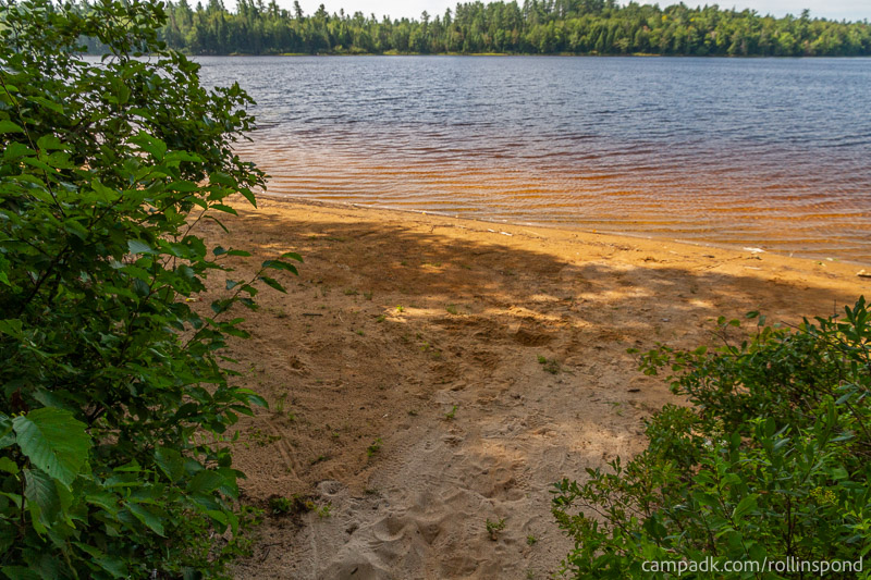 Campsite Photo of Site 3 at Rollins Pond Campground, New York - Shoreline