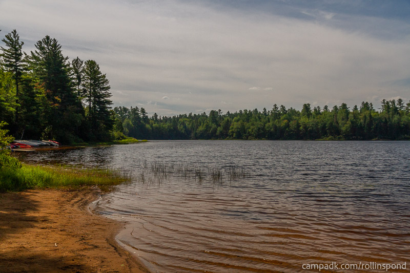 Campsite Photo of Site 3 at Rollins Pond Campground, New York - View from Shoreline