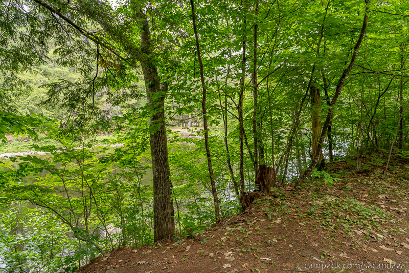 Campsite Photo of Site 69 at Sacandaga Campground, New York - View from Shoreline