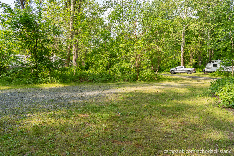 Campsite Photo of Site 8 at Schodack Island State Park, New York - Cross Site View