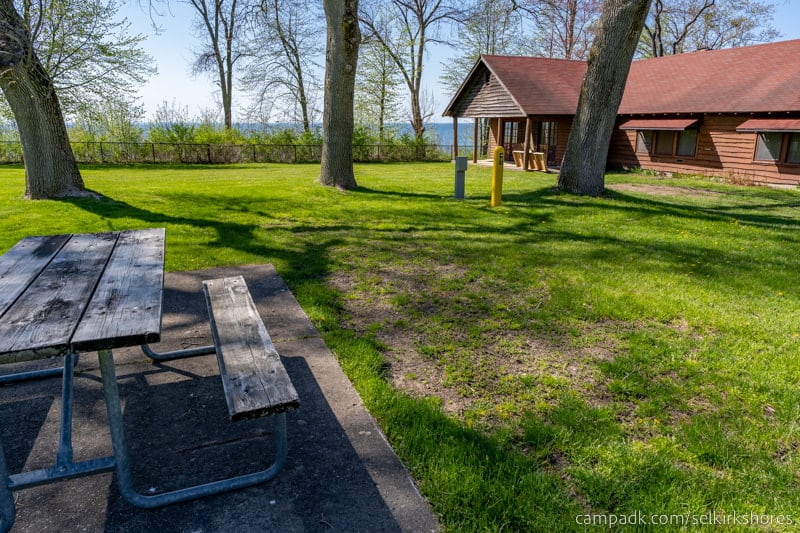 Campsite Photo of Site 83 at Selkirk Shores State Park, New York - Looking at Site from Part Way In