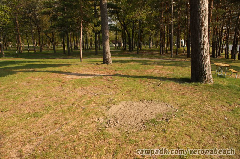 Campsite Photo of Site 9 at Verona Beach State Park, New York - Cross Site View